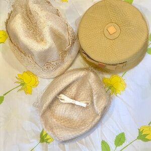 Lot of 3 vintage hats from the 1950’s 1960’s
